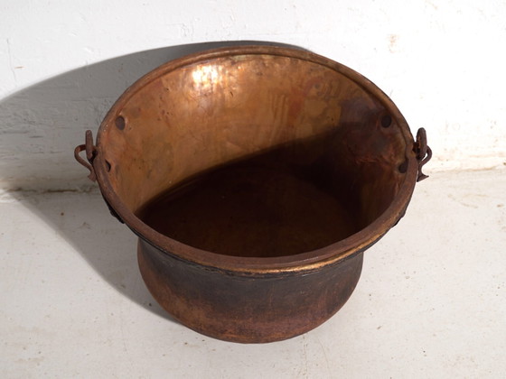 Antique copper cauldron – Central Europe, circa 1900 – Kitchen accessories, Iron (photo 39 of 40)