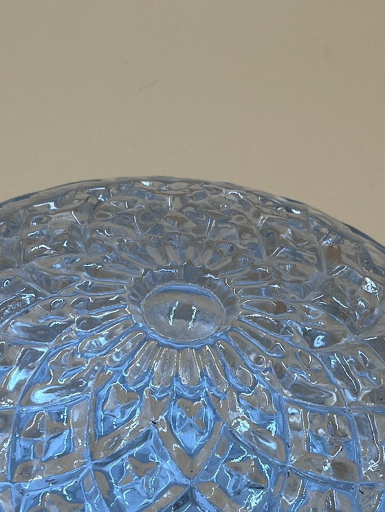 Image 1 of Vintage ceiling light in molded glass with relief