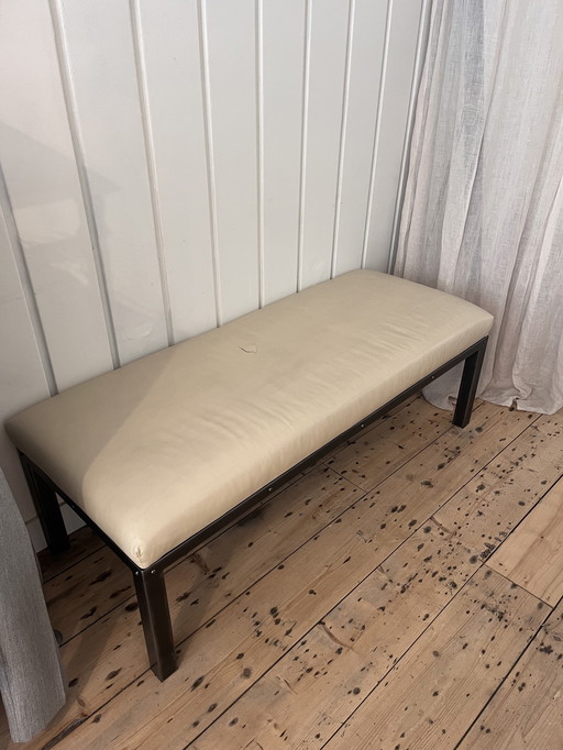 Leather bench