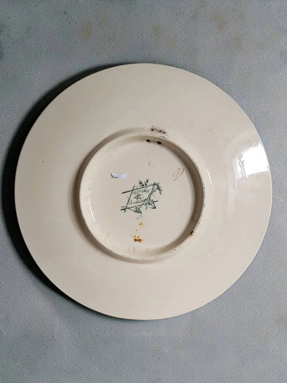Longchamp plate model "Treillage" – Crockery, Porcelain, Art Nouveau (photo 7 of 8)
