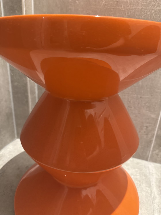 Image 1 of Pols Potten Tabouret Zigzag orange