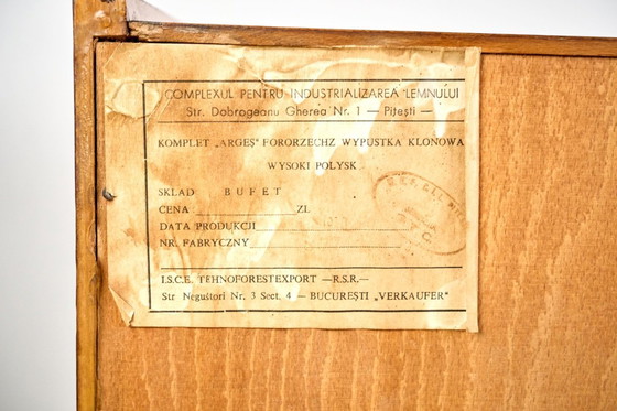 Image 1 of Vintage Bilea Arges dressoir, jaren 70, Roemenië