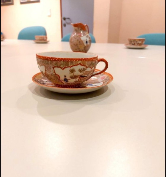 25-teiliges antikes japanisches Teeservice 1910 Meiji Pereodr – Tafelgeschirr, Porcelain (photo 3 of 8)