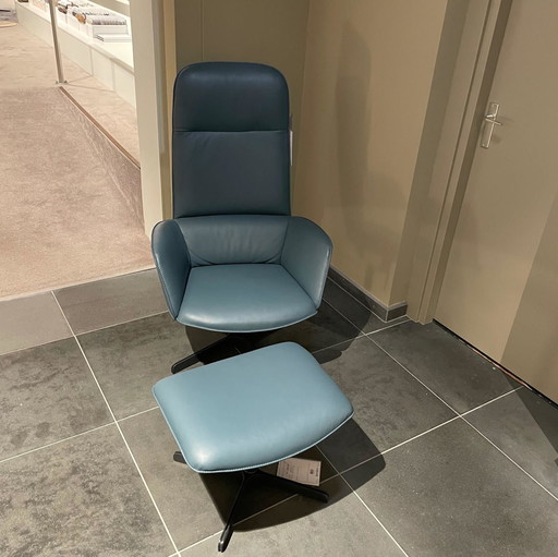 Poltrona reclinabile FSM Rex con pouf