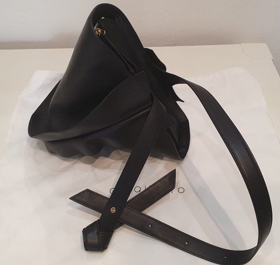 Image 1 of Giaquinto Holy Tasche aus echtem schwarzem Leder. Neu.