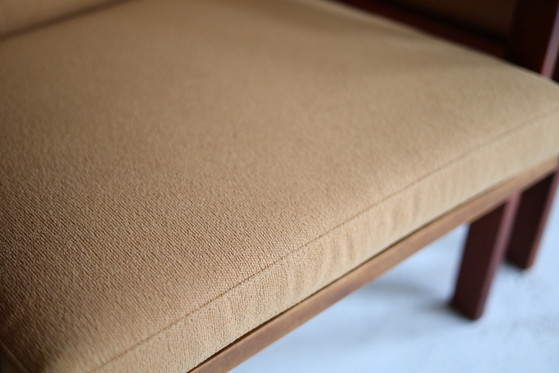 Set of 2 vintage Capella Armchairs Illum Wikkelso 1960s – Eilersen, Wood, Textile (photo 3 of 12)