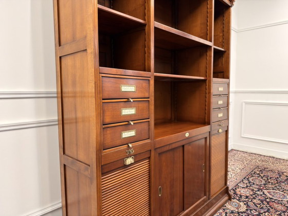Italian Classic Assi D'Asolo Bookcase – Wood, Brass (photo 9 of 21)