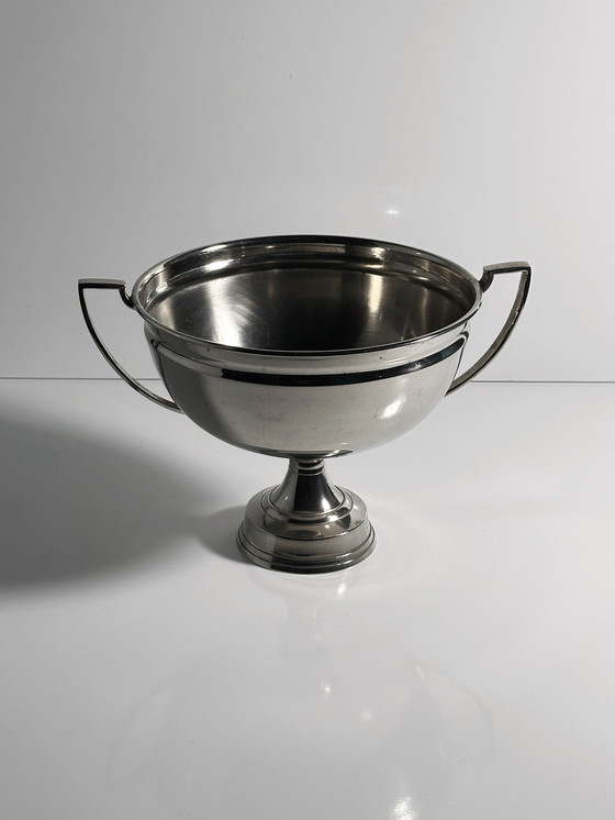 Image 1 of Classique anse bol métal vintage bol argent anse jardinerie