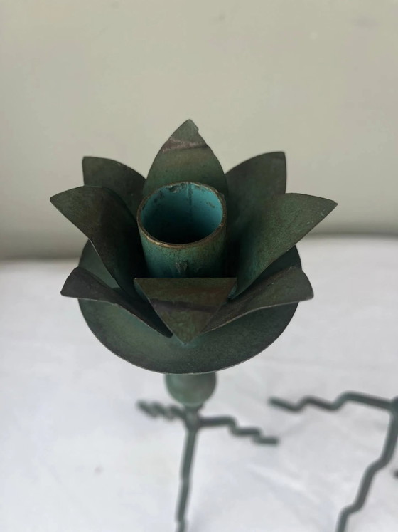 Trio di portacandele scultorei – Metal, Vintage (photo 7 of 12)