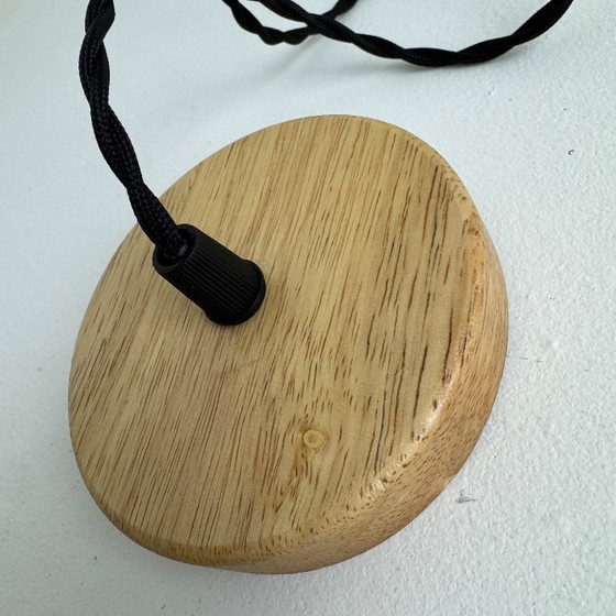 Image 1 of PAAR VINTAGE HANGERS VAN GLAS MET TEXTUUR