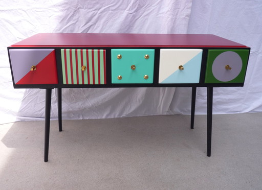 Vintage Mini Chest of 5 Drawers