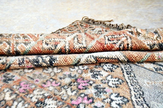 Image 1 of Tapis marocain vintage pastel Zemmour - 400 x 186 cm