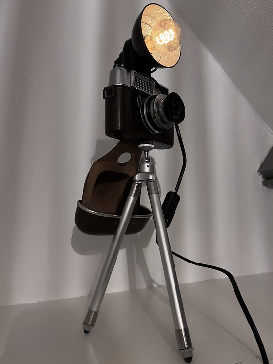 Image 1 of Unieke lamp gemaakt van retro Voigtländer camera 