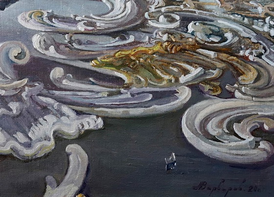 Original Oil Painting Contemporary Art Landscape Babylon – Paintings & Drawings, Canvas (photo 7 of 7)