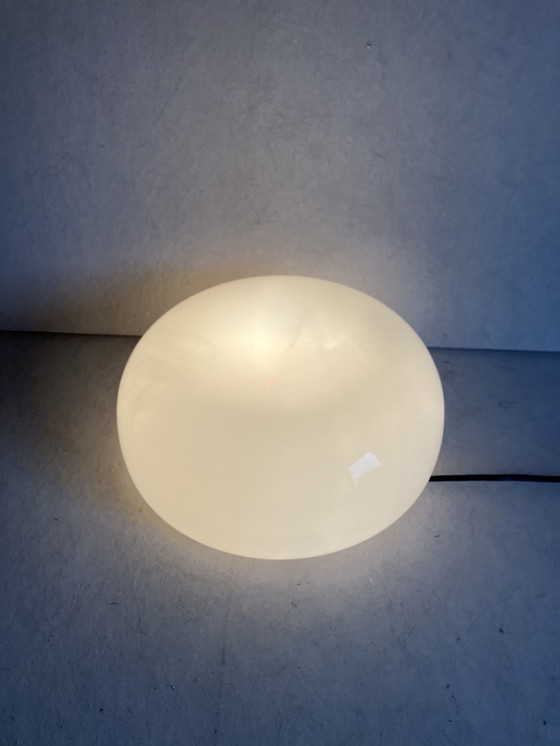 Image 1 of Lampada da soffitto o plafoniera vintage Gispen con vetro opalino