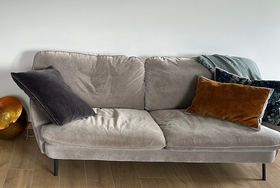 Image 1 of Canapé 3 places SITS Fiona – Velours Malibu (Beige)