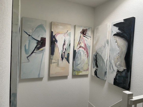 Image 1 of 7 luik schilderijen van Adriaan Nieuwenhuis