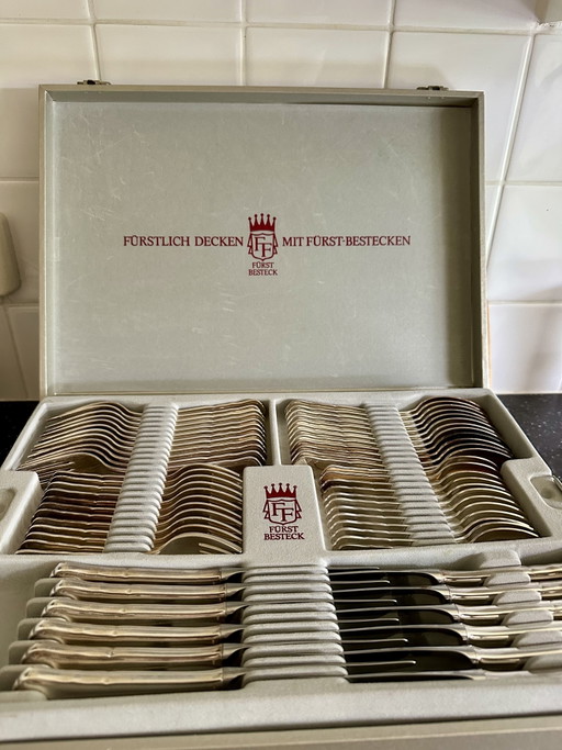 Set di posate Fürst Furosil – besteksets, Metal, Silver