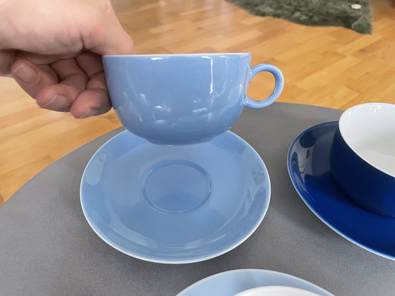 Image 1 of Kop en schotel Arzberg en Douwe Egberts kleur