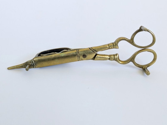 Spegnicandele vintage in ottone a forma di forbici – Oggetti decorativi, Brass (photo 5 of 15)