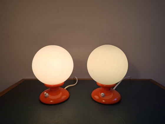 Due lampade da tavolo in stile space age – Plastic, Glass (photo 5 of 13)