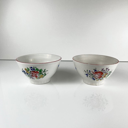Set of 2 KG Lunéville bowls, Reverbere model