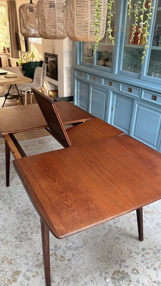 Image 1 of Vintage teak extendable dining table, Louis van Teeffelen