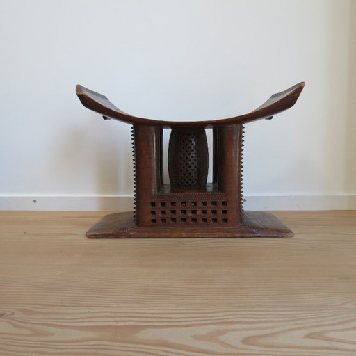 19th Century Decorative Ashanti Stool Ghana