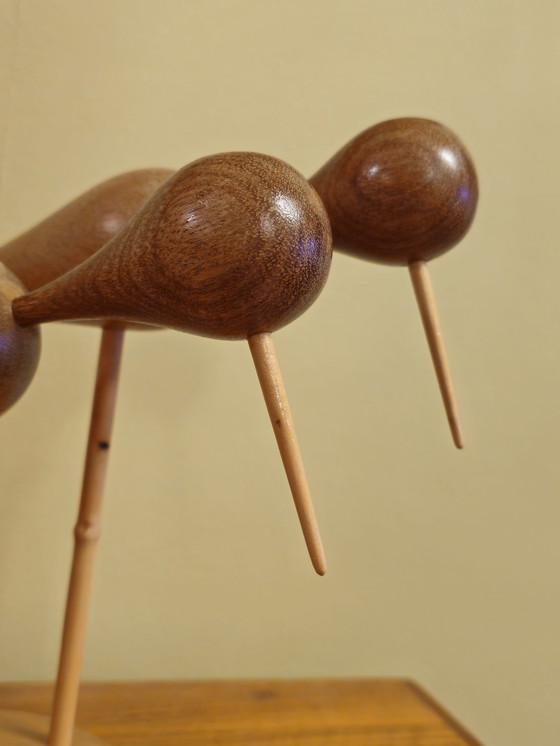 Image 1 of Decorazione in legno d'epoca Pittime reali Pittime reali Uccelli