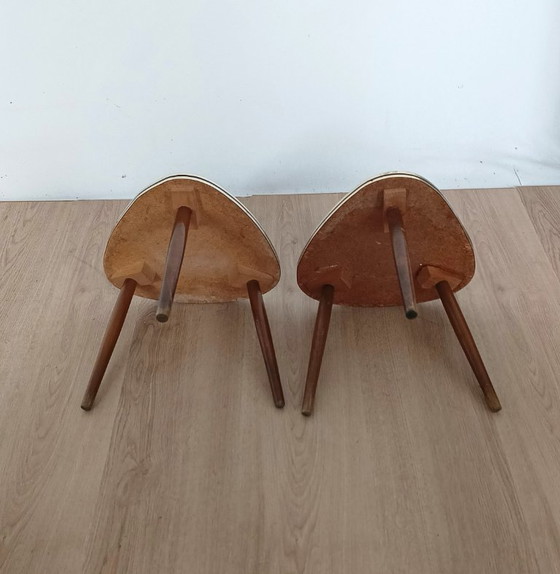 Image 1 of Conjunto de dos mesas auxiliares de los años cincuenta