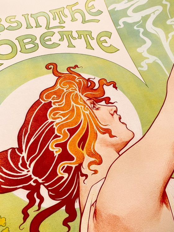 Image 1 of Affiche Art déco pour l'absinthe Robette par Privat Livemont - 70x100cm