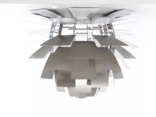 Suspension Scandinave PH Artichoke Acier Inox, Ø 48cm, Vintage – Louis Poulsen, hanglampen, Metal (photo 2 of 6)