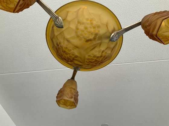 Image 1 of Suspension Art Déco ancienne