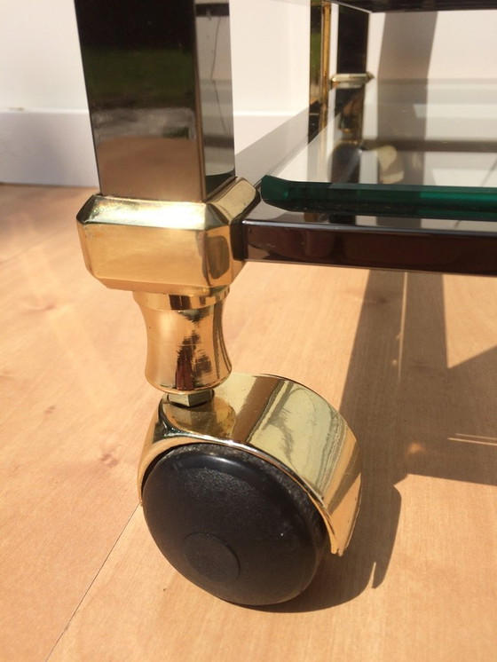 Image 1 of Carrello da portata anni '80 * Vintage Hollywood Regency * Tavolo con ruote