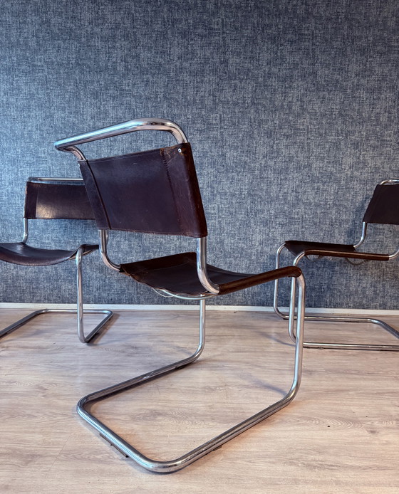 Image 1 of 3 Vintage Mart Stam S 33 Cantilever Chairs for Thonet