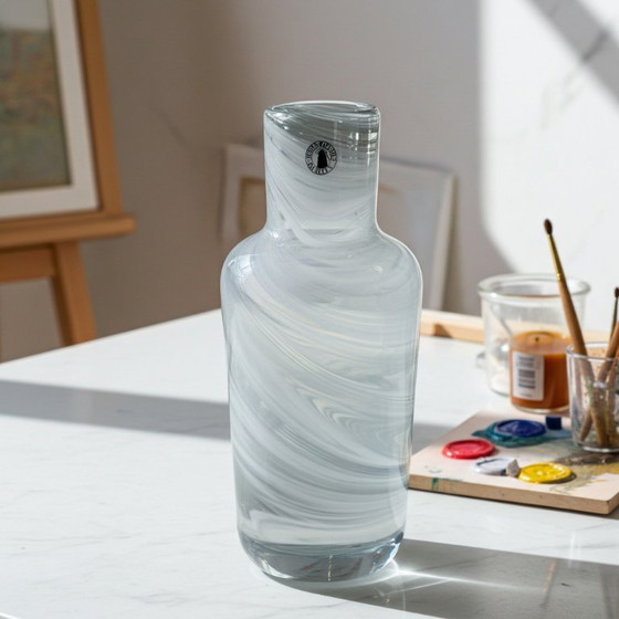 Image 1 of Art glass vase in a swirl design,by Iina Vuorivirta for IKEA