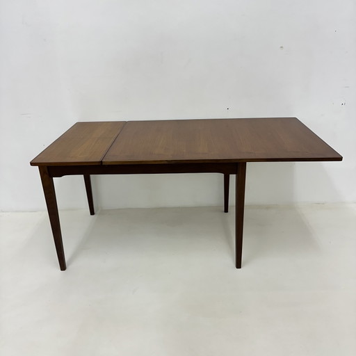 Tavolo da pranzo estensibile Topform in legno di teak, anni '60