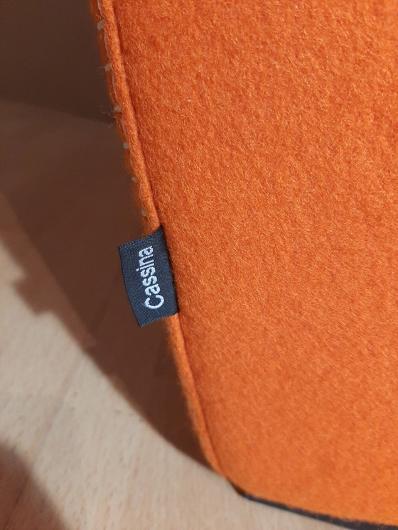 Image 1 of Cassina Utrecht 637 Nuovo mai usato in panno di lana Ruggine arancione (Serie 13L) Punto cavallo