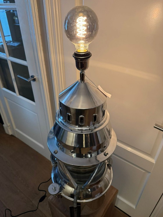 Image 1 of NEUE XXL Tischleuchte Eichholtz Beacon Nickel 95 cm hoch