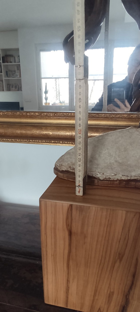 Image 1 of Organic Sculpture "Greyhound" in Solid Wood on a Stone Base – Biomorphic Natural Art