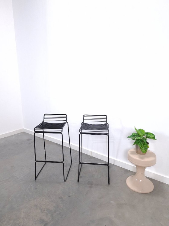 Set of 2 Black HAY Barstools, Hee Welling – Metal (photo 2 of 12)