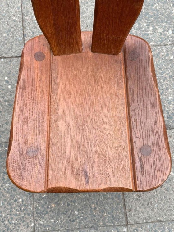1/6 De Puydt Kunstmeubelen Chair Solid Oak 70s, Dining chairs, Wood, Brown (photo 3 of 7)