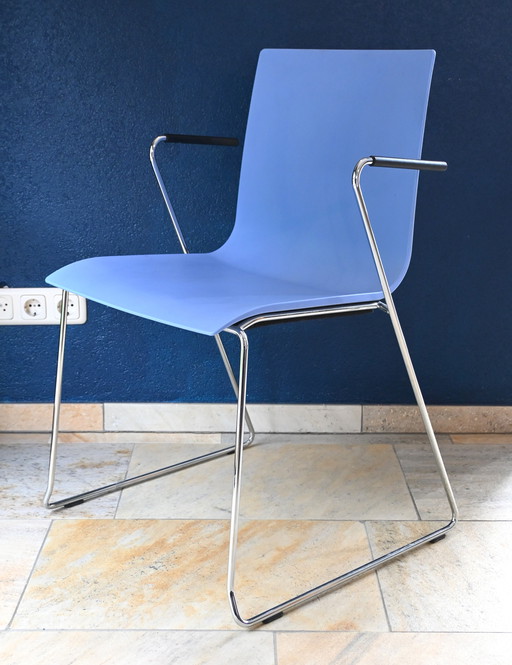 1x Thonet Chair S180 SFT - Delphin - Plastic/Chrome