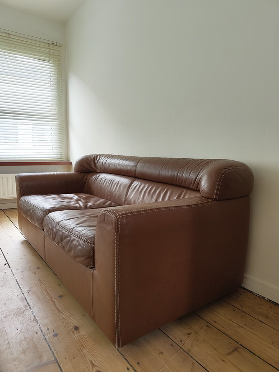 Image 1 of Zeldzame Durlet Buffalo Neck bank - Leer, jaren 70