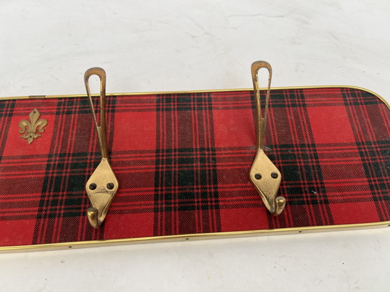Image 1 of Vintage 60s wandkapstok Schotse style