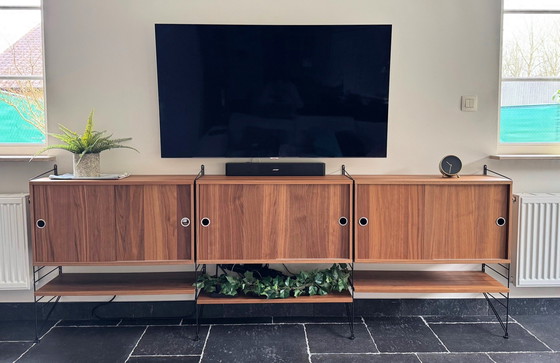 Image 1 of Mobiletto basso String noce-nero