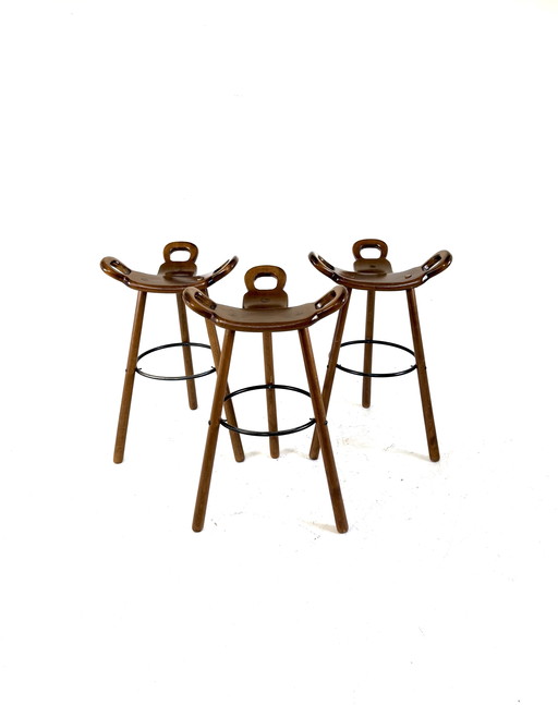 3 tabourets de bar vintage « Marbella », Conoform '60