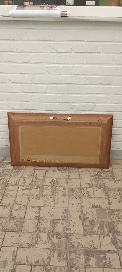 picture frame protected with glass 