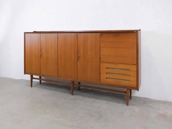 Image 1 of Credenza alta vintage "Bartels" in teak, stile metà secolo