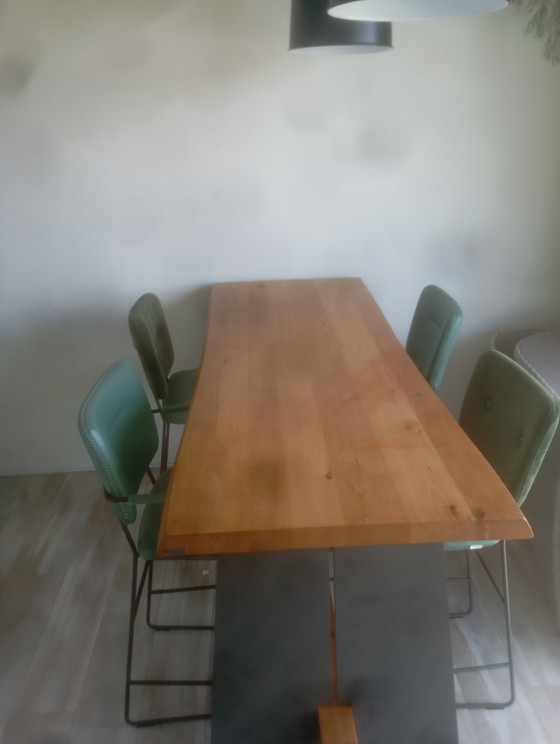 Tavolo da bar e sedie Bert Plantagie più lampade – Set da pranzo, Pelle, Metallo (photo 5 of 7)